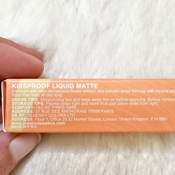 NIB Oulac Kissproof Matte Liquid Lipstick in Retro Kiss Full Size 4.5ml - Picture 6 of 11